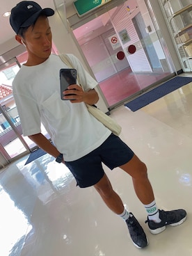 「スボーツミックス」｜「アイテム（キャップ）」を使った、たくさん（メンズ・170cm）の夏コーディネート