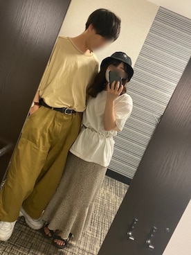 「nice claup」｜「アイテム（その他）」を使った、ぱ。さん（レディース・150cm）の秋コーディネート