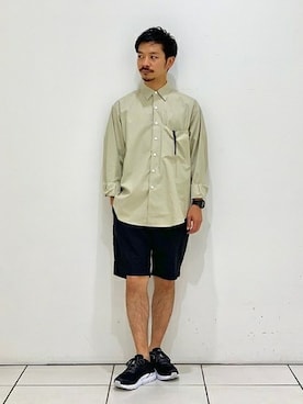 「G-SHOCK」｜「アイテム（腕時計）」を使った、大雅さん（メンズ・170cm）の夏コーディネート