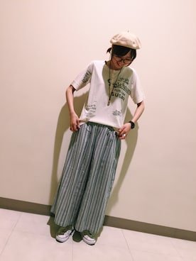 「CUBE SUGAR（キューブシュガー）のアイテム」を使った、ｶﾝﾅさん（レディース・167cm）の春コーディネート