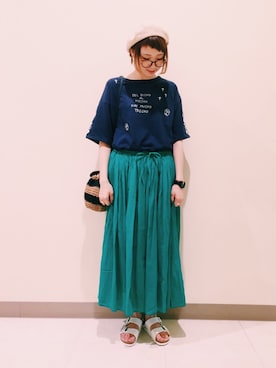 「アイテム（ショルダーバッグ）」を使った、ｶﾝﾅさん（レディース・167cm）の夏コーディネート