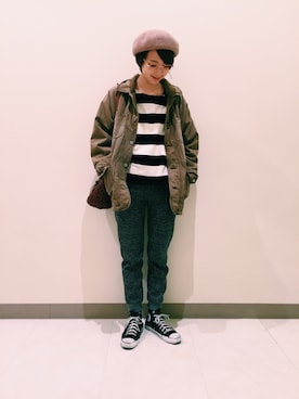 「TOBILA（トビラ）のアイテム（ジャケット/アウター）」を使った、ｶﾝﾅさん（レディース・167cm）の冬コーディネート