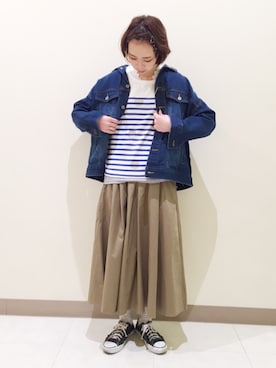 「CUBE SUGAR（キューブシュガー）のアイテム」を使った、ｶﾝﾅさん（レディース・167cm）の冬コーディネート