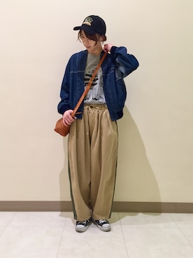 「CUBE SUGAR（キューブシュガー）のアイテム」を使った、ｶﾝﾅさん（レディース・167cm）の春コーディネート