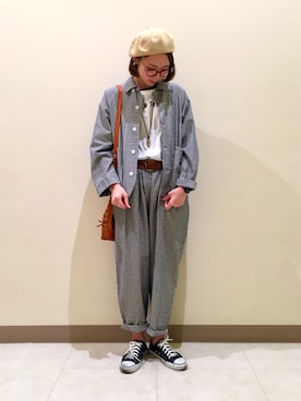 「ゆるコーデ」｜「アイテム（テーラードジャケット、その他）」を使った、ｶﾝﾅさん（レディース・167cm）の春コーディネート