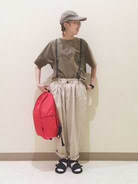 「CALINER（カリネ）のアイテム」を使った、ｶﾝﾅさん（レディース・167cm）の夏コーディネート