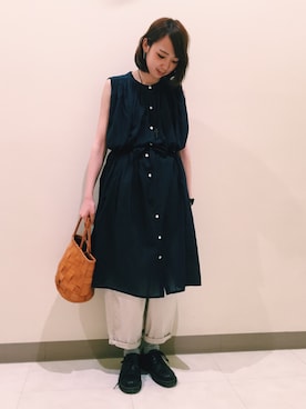 「CUBE SUGAR（キューブシュガー）のアイテム」を使った、ｶﾝﾅさん（レディース・167cm）の夏コーディネート