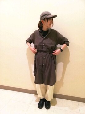 「CUBE SUGAR（キューブシュガー）のアイテム（サロペット/オーバーオール）」を使った、ｶﾝﾅさん（レディース・167cm）の夏コーディネート