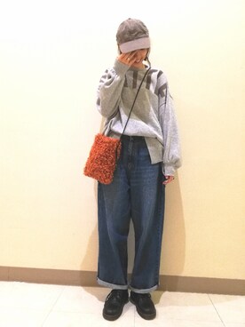 「CUBE SUGAR（キューブシュガー）のアイテム」を使った、ｶﾝﾅさん（レディース・167cm）の秋コーディネート