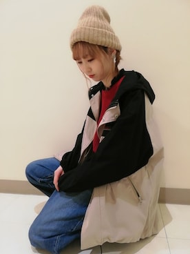 「アイテム（マウンテンパーカー）」を使った、ｶﾝﾅさん（レディース・167cm）の冬コーディネート