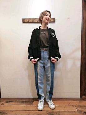 「CUBE SUGAR（キューブシュガー）のアイテム」を使った、ｶﾝﾅさん（レディース・167cm）の春コーディネート