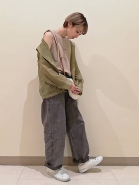 「くすみカラー」｜ｶﾝﾅさん（レディース・167cm）の春コーディネート