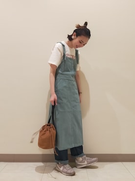 「CUBE SUGAR（キューブシュガー）のアイテム」を使った、ｶﾝﾅさん（レディース・167cm）の春コーディネート