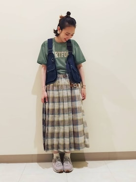 「CUBE SUGAR（キューブシュガー）のアイテム」を使った、ｶﾝﾅさん（レディース・167cm）の春コーディネート