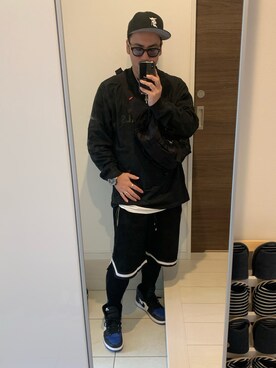 「FOG ESSENTIALS（エフオージーエッセンシャルズ）のアイテム（キャップ）」を使った、marumaru736さん（メンズ・174cm）の秋コーディネート