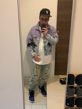 「FOG ESSENTIALS（エフオージーエッセンシャルズ）のアイテム（帽子）」を使った、marumaru736さん（メンズ・173cm）の秋コーディネート