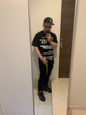 「FOG ESSENTIALS（エフオージーエッセンシャルズ）のアイテム（帽子）」を使った、marumaru736さん（メンズ・173cm）の夏コーディネート