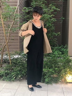 「CHILD WOMAN（チャイルドウーマン）のアイテム（タンクトップ、その他）」を使った、chisatoさん（レディース・161cm）の秋コーディネート