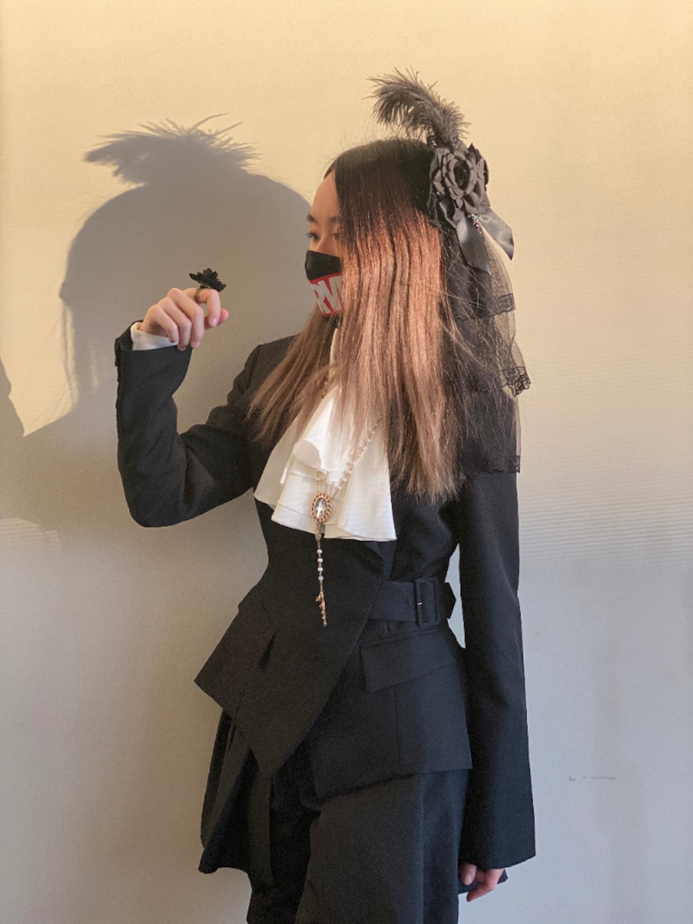 「lolita、lolitafashion」｜「Atelier Bozのアイテム（テーラードジャケット、ブラック系）」を使った、少侠さん（レディース・161cm）の夏コーディネートの1枚目の写真