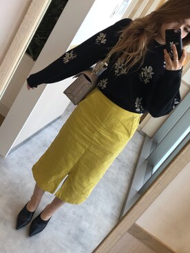 「EBLOA（エブロア）のアイテム」を使った、さーさんさん（レディース・155cm）の冬コーディネート