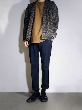 「simple」｜「アイテム（その他アウター）」を使った、foolmonkeyさん（メンズ・175cm）の春コーディネート