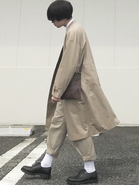 「CASPER JOHN（キャスパージョン）のアイテム（ノーカラージャケット）」を使った、Ｄａｉさん（メンズ・171cm）の春コーディネート