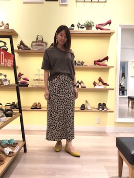 「URBAN RESEARCH（アーバンリサーチ）のプリントマキシスカート（スカート）」を使った、WAららぽーとエキスポシティ店さん（レディース・171cm）の夏コーディネート