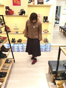 「オリエンタルトラフィック」｜「アイテム（ブーティ）」を使った、WAららぽーとエキスポシティ店さん（レディース・160cm）の秋コーディネート