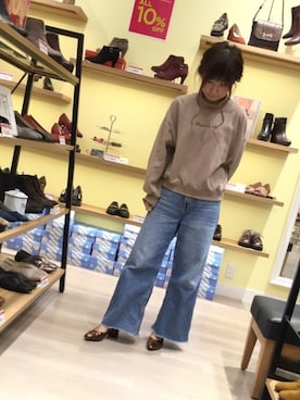 「べっこう柄」｜WAららぽーとエキスポシティ店さん（レディース・160cm）の秋コーディネート