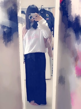 「BUBBLES（バブルス）のアイテム（パンツ）」を使った、な  つ  き ＿！♡さん（レディース・158cm）の春コーディネート