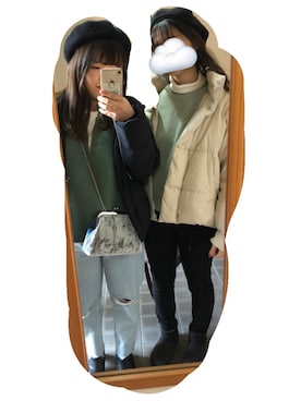 まなさん（レディース・152cm）の冬コーディネート