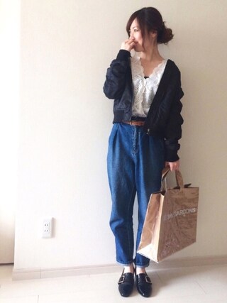 chako is wearing ORiental TRaffic "春夏新作★バックルシューズ★7119"