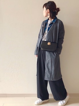 「Furryrate（ファーリーレート）のアイテム（その他アウター）」を使った、chakoさん（レディース・155cm）の冬コーディネート