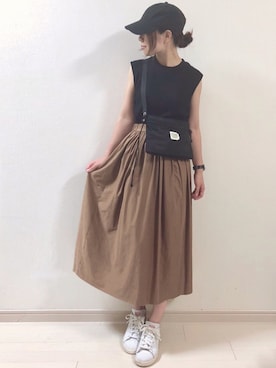 「Rougevif」｜「アイテム（その他）」を使った、chakoさん（レディース・155cm）の夏コーディネート