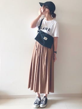 「Rougevif」｜「アイテム（その他）」を使った、chakoさん（レディース・155cm）の夏コーディネート
