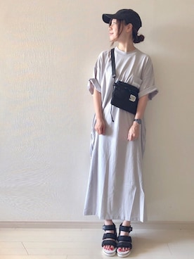「BBQ」｜「アイテム（その他）」を使った、chakoさん（レディース・155cm）の夏コーディネート