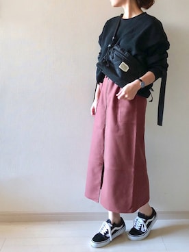 「Daniel Wellington（ダニエルウェリントン）の販売終了クラシックペティット アッシュフィールド32mm（アナログ腕時計）」を使った、chakoさん（レディース・155cm）の秋コーディネート