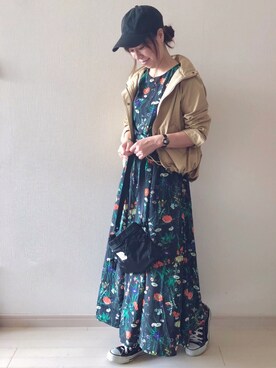 「Daniel Wellington（ダニエルウェリントン）の販売終了クラシックペティット アッシュフィールド32mm（アナログ腕時計）」を使った、chakoさん（レディース・155cm）の秋コーディネート