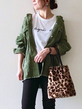 「Daniel Wellington（ダニエルウェリントン）の販売終了クラシックペティット アッシュフィールド32mm（アナログ腕時計）」を使った、chakoさん（レディース・155cm）の秋コーディネート