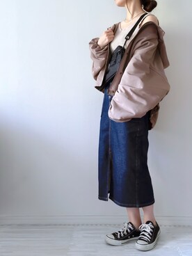 「pairpair」｜「アイテム（ブルゾン）」を使った、chakoさん（レディース・155cm）の夏コーディネート