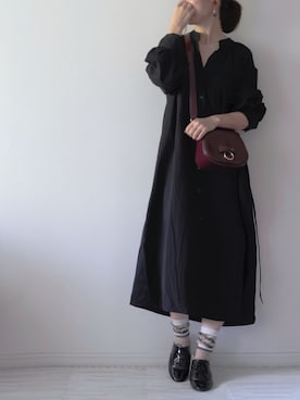 「interstaple（インターステイプル）のアイテム」を使った、chakoさん（レディース・155cm）の秋コーディネート