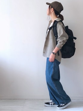 「Daniel Wellington（ダニエルウェリントン）の販売終了クラシックペティット アッシュフィールド32mm（アナログ腕時計）」を使った、chakoさん（レディース・155cm）の秋コーディネート