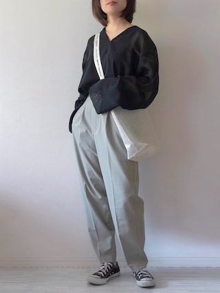 6（ロク）の「＜6(ROKU)＞SHEER SAILOR COLLAR BLOUSE/ブラウス