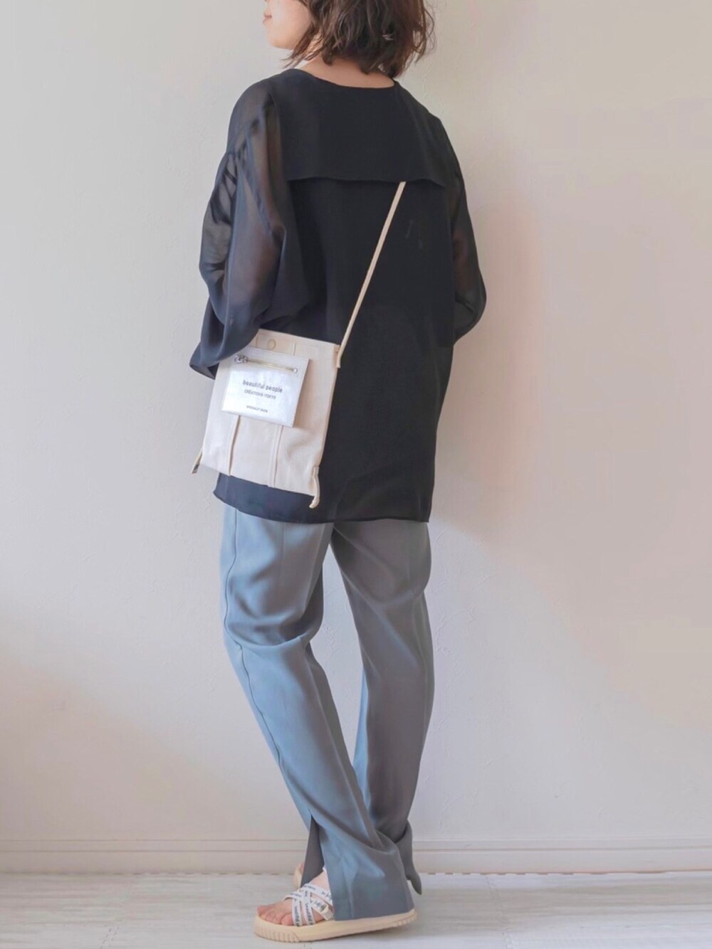BEAUTY&amp;YOUTH UNITED ARROWS - roku 6 SHEER SAILOR COLLAR BLOUSE ブラウス 6（ロク）の「＜6(ROKU)＞SHEER SAILOR COLLAR BLOUSE/ブラウス