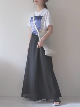 「reca（レカ）のアイテム（オールインワン・サロペット）」を使った、chakoさん（レディース・155cm）の夏コーディネート