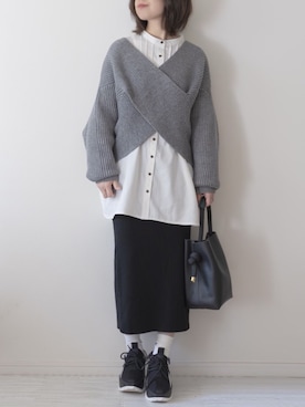 「ZUCCa（ズッカ）のアイテム」を使った、chakoさん（レディース・155cm）の秋コーディネート