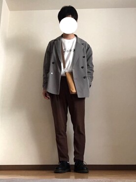 「kutir（クティール）のアウトドア刺繍裏起毛スウェット（スウェット）」を使った、HA-TOさん（メンズ・170cm）の春コーディネート