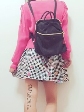 Ayaka Onishiさん（レディース・155cm）の春コーディネート