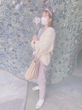 「101匹わんちゃん」｜「アイテム（パンツ）」を使った、a i r iさん（レディース・155cm）の春コーディネート