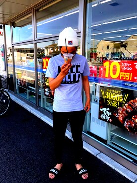 「NEFF（ネフ）のアイテム」を使った、GONIさん（メンズ・175cm）の夏コーディネート